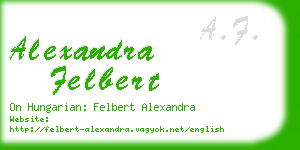 alexandra felbert business card